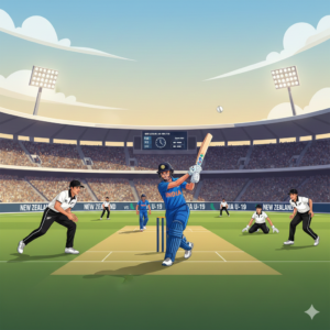 India U-19 and New Zealand U-19 players sportsmanship moment