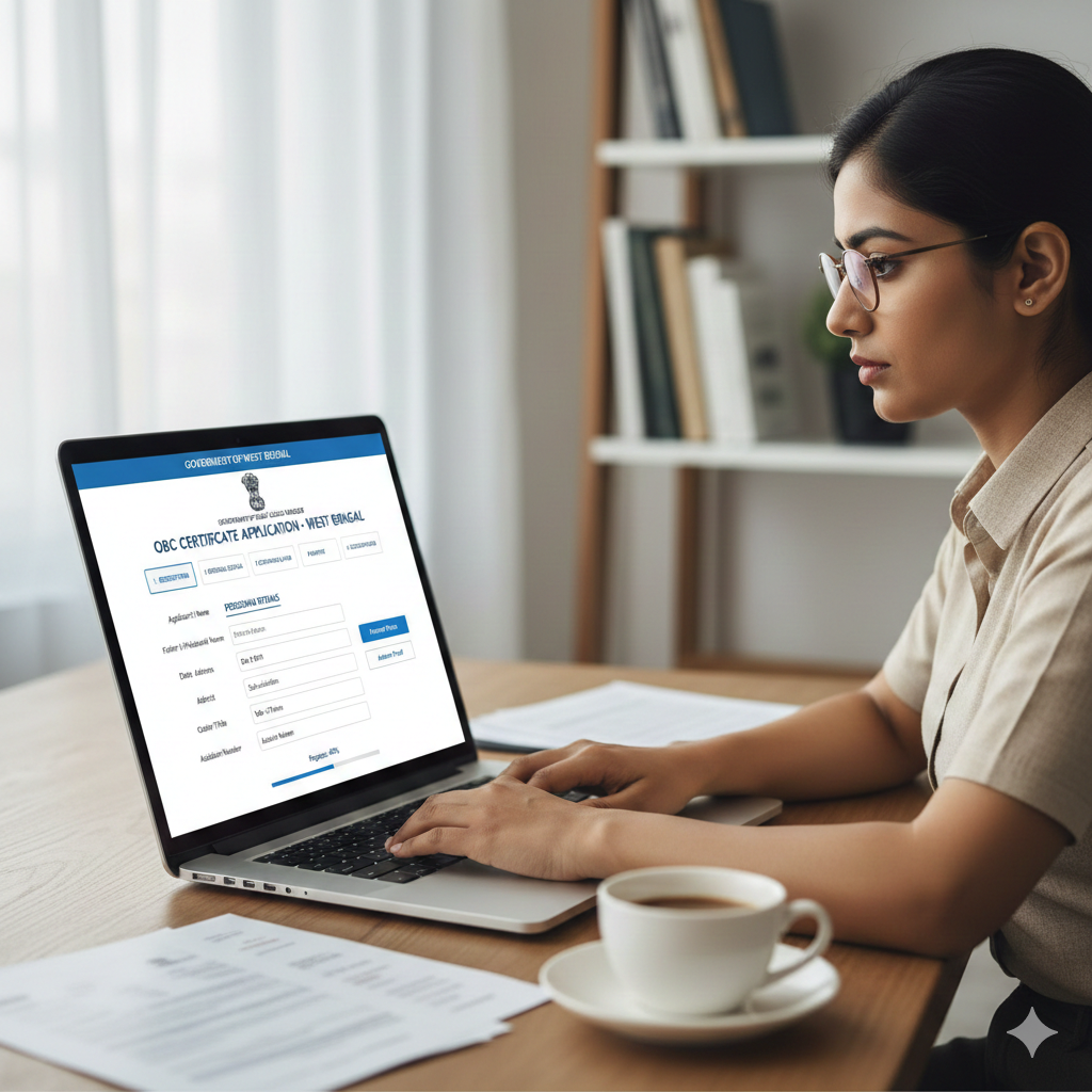 OBC Certificate Apply Online WB process on official government website.