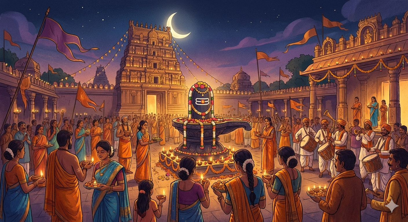 Temple Maha Shivaratri celebration